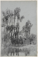 KT 1311
<br/>
Landschap met bomen en een boerderij
<br/>
<em>Bastert, Nicolaas (1854-1939)</em>